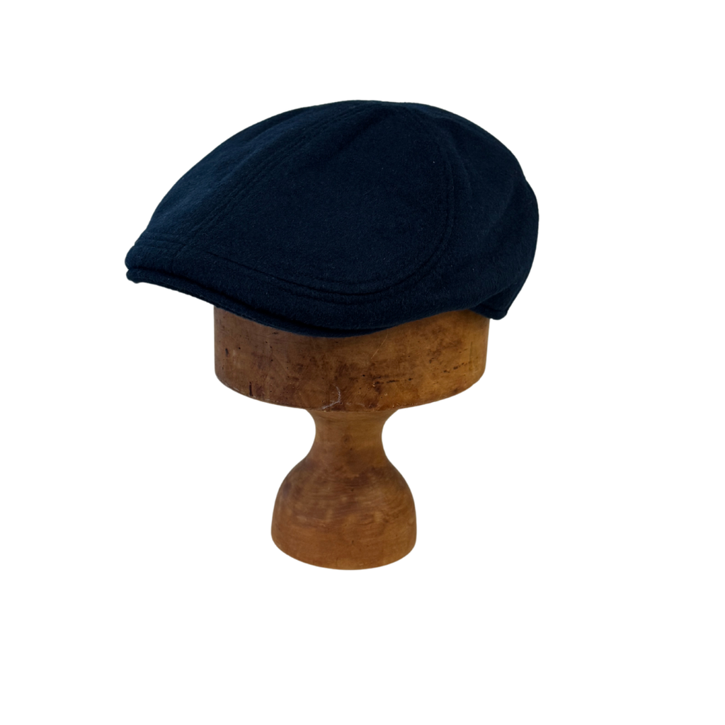 Teal Porto Felt Flat Cap 