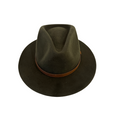 Teardrop Felt Fedora in Green