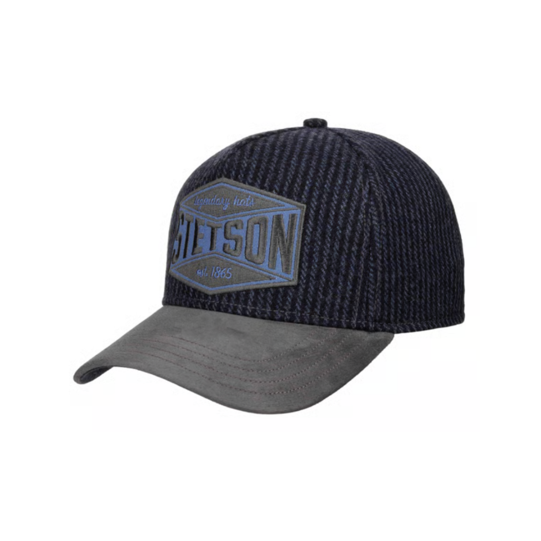 Wool Trucker Cap with Goat Suede Peak by Steston  -  7740701