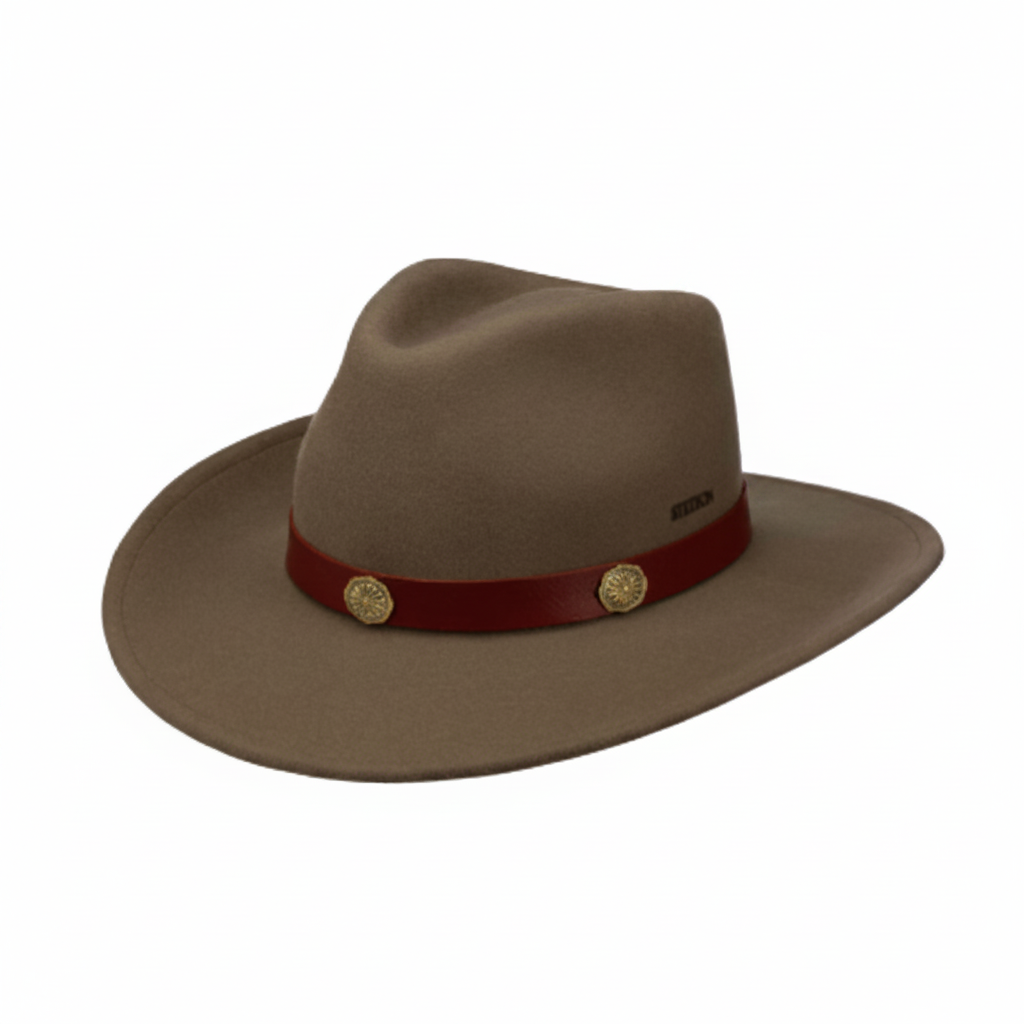 Western Wool Felt with Adjustable Brim Hat 3598126